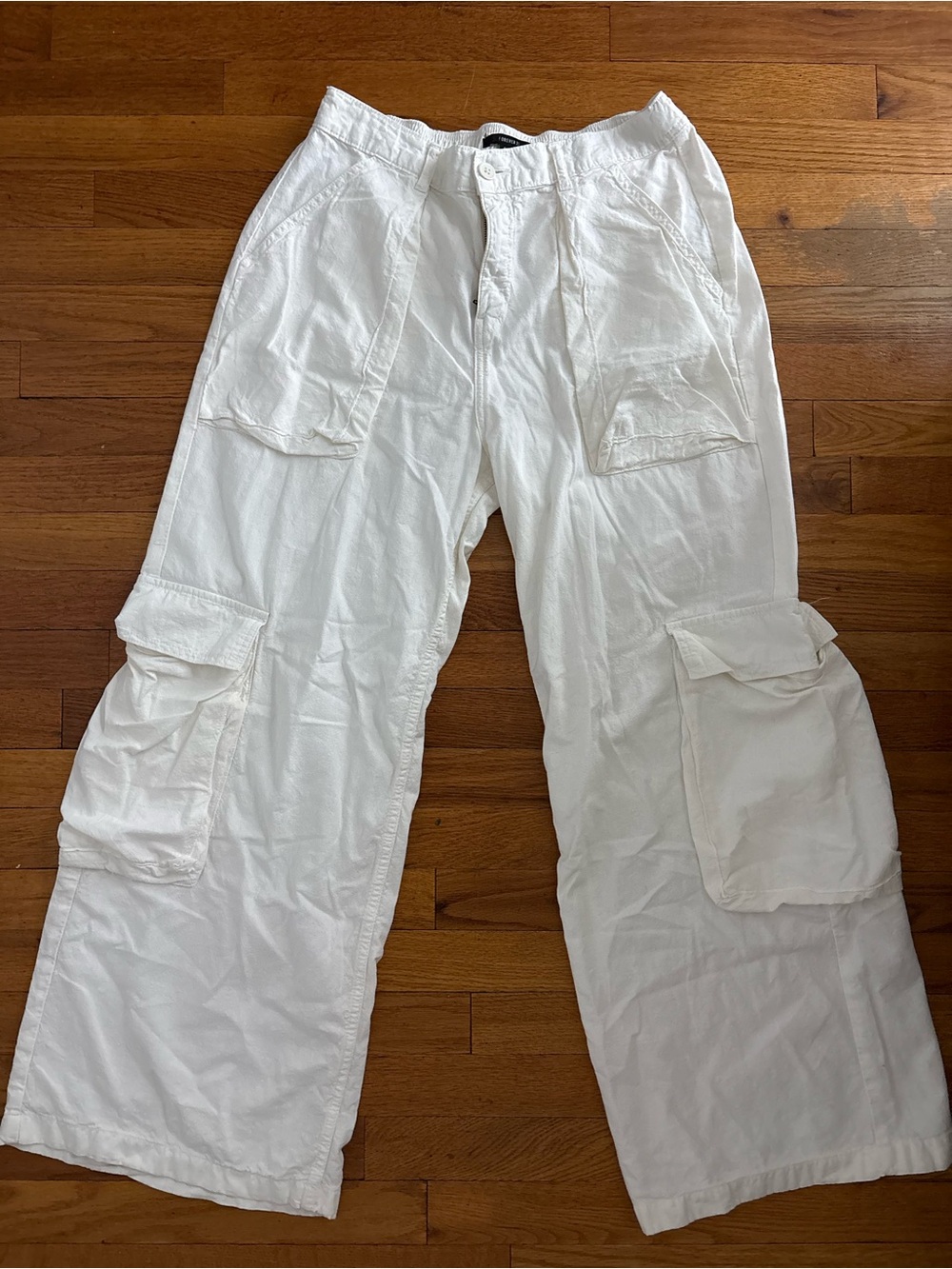 Forever 21 linen cargo Utility Style